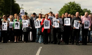 Bloody Sunday Inquiry: Families of the victims of the Bloody Sunday shootings march