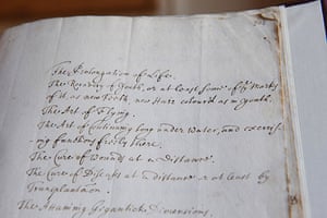 Royal Society exhibition: An extract from Robert Boyle's private papers