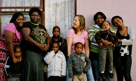 Anna Kessel with the Mfuniselo family