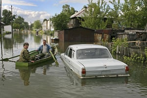 24 hours : Flooding on the River Ob in Russia