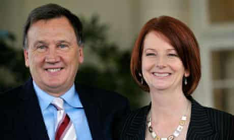 Julia Gillard and partner Tim Mathieson
