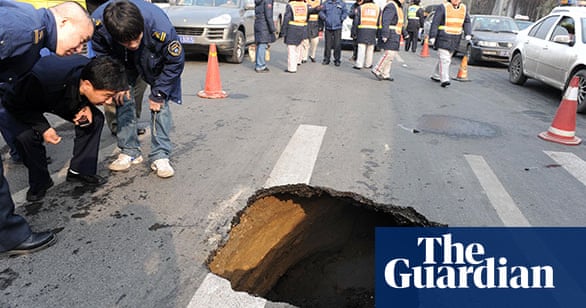 Sinkholes Around The World In Pictures World News The