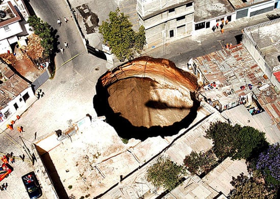 Sinkholes Around The World In Pictures World News The