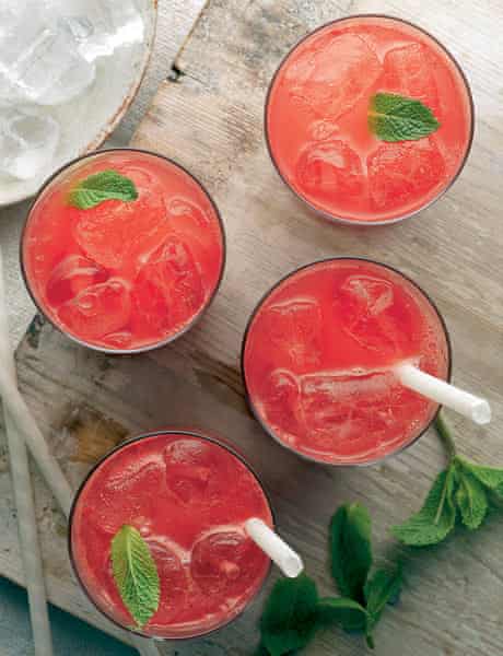Watermelon and ginger juice