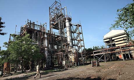 The Union Carbide plant in Bhopal