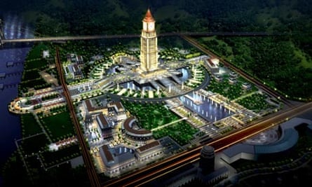 Artist’s impression of Ganzhou’s Harmony park which will feature the clock built by Smith of Derby