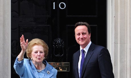 Lady Thatcher Visits David Cameron At Downing Street Politics The Guardian