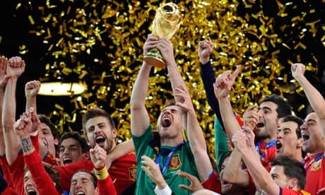 World Cup 2010: Spain survive brutal final to become champions | World Cup 2010 | The Guardian
