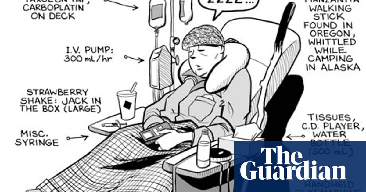 Cartoon Cancer Patient