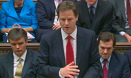 Nick Clegg in House of Commons