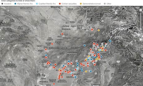 Key incidents in Afghanistan