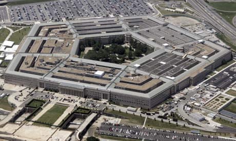 An aerial view of the Pentagon Building in Washington DC