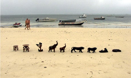 The beach near Malindi, where admiral Zheng He was shipwrecked