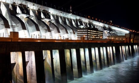 The Itaipu hydroelectric dam stands along the Parana River in Foz do Iguacu, Brazil.