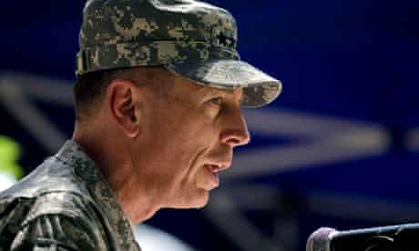 General David Petraeus speaks in Kabul