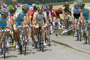 TDF Crashes: The peloton rides on as riders crash on Stage three