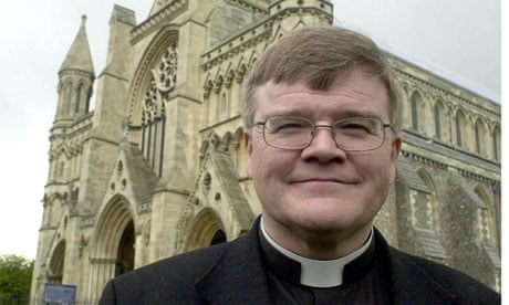 Dr Jeffrey John, outside the St Albans Cathedral in 2004