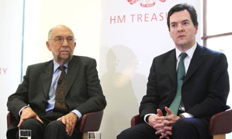 George Osborne and Sir Alan Budd of the OBR