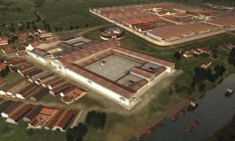 Reconstruction of Caerleon in the Roman period