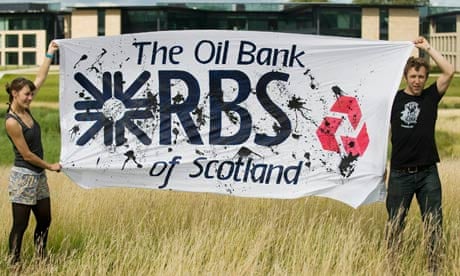 Climate Camp protest against RBS
