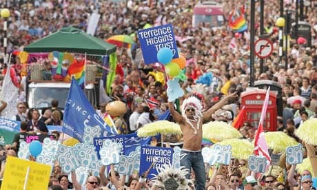 Gay Pride March Through London
