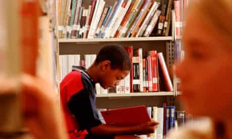 Youth Reading in a Library