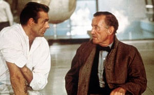 Sean Connery turns 80: Sean Connery and writer Ian Fleming on the set of Goldfinger in 1964