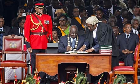 Kenyan president Mwai Kibaki