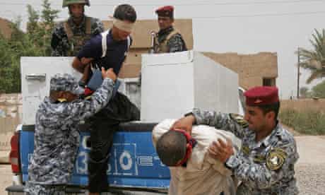 Iraqi police arrest two suspects in Baghdad on Friday