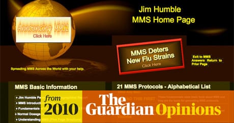 The Man Who Encourages The Sick And Dying To Drink Industrial Bleach Martin Robbins The Guardian