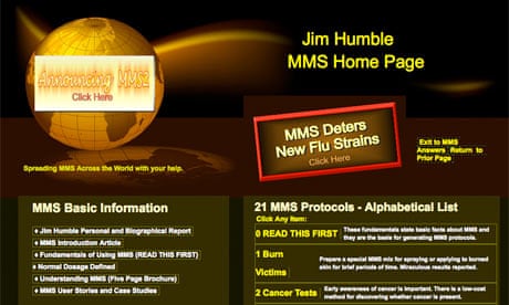 Jim Humble's MMS homepage (screen grab)