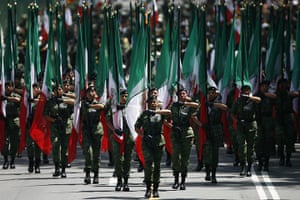 Mexico day 3: Mexican female army soldiers march