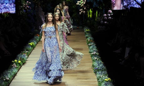 D&G goes floral at Milan fashion week, Milan fashion week
