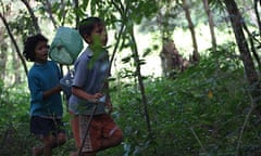 Children in Siem Reap hunt for butterflies