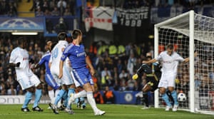 Champions League: Benoît Cheyrou doesn't clear the ball and John Terry scores