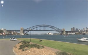 Google Streetview Global: Google streetview - Sydney Harbour Bridge, Sydney, Australia