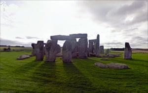 Google Streetview Global: Google streetview - Stonehenge, Wiltshire, England