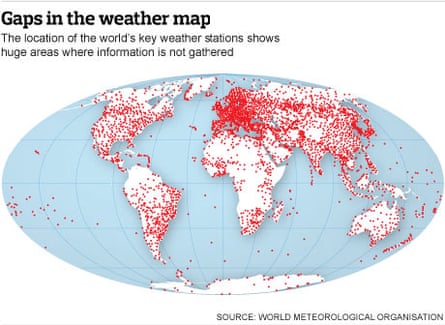 Weather stations map