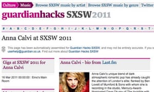 Guardian Hacks Sxsw Technology The Guardian