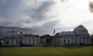 Haiti then and now: January 2011: The badly damaged presidential palace