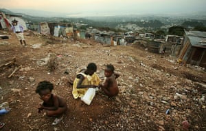 Haiti then and now: February 4, 2010: Children in a tent city 