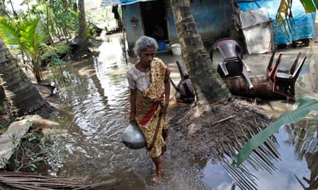 Sri Lanka flood victim