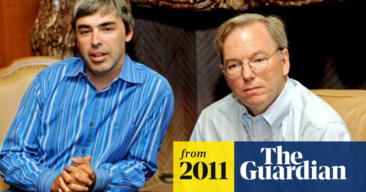 https www theguardian com technology 2011 jan 20 larry page google eric schmidt