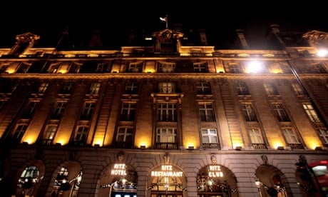 The Ritz hotel in London