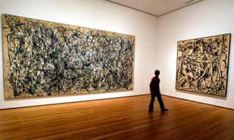 Jackson Pollock painting at the Museum of Modern Art, New York
