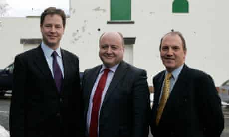 Nick Clegg, Elwyn Watkins and Simon Hughes