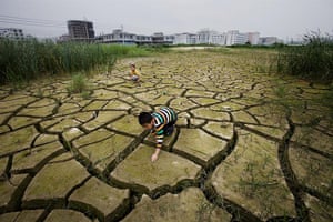 Industrial pollution: Abandoned Field in Gurao, Shantou, Guangdong, China