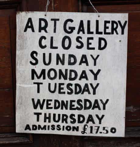 Art gallery closed