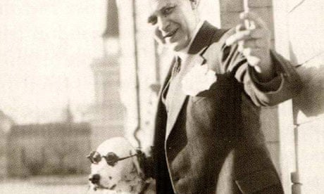Tor Borg and his dog Jackie, aka Hitler