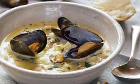 Mussel and smoked pollack chowder